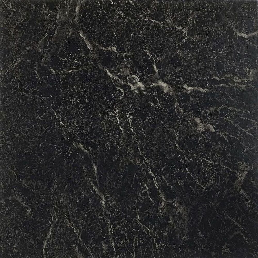 Mosaico Clasico Black with White Vein Marble 12x12 Self Adhesive Vinyl Floor